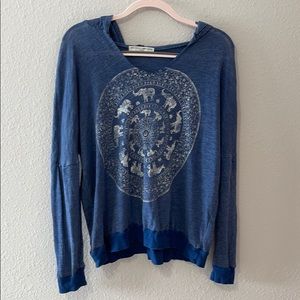 Navy Urban Outfitters long Sleeve shirt
